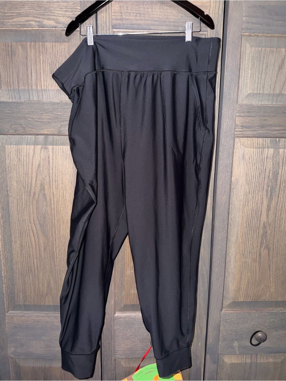 Old Navy Black High-Waist Track Jogger Pants